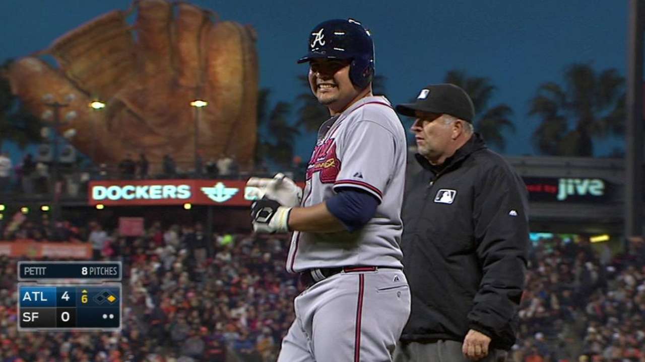 W. Perez's first big league hit