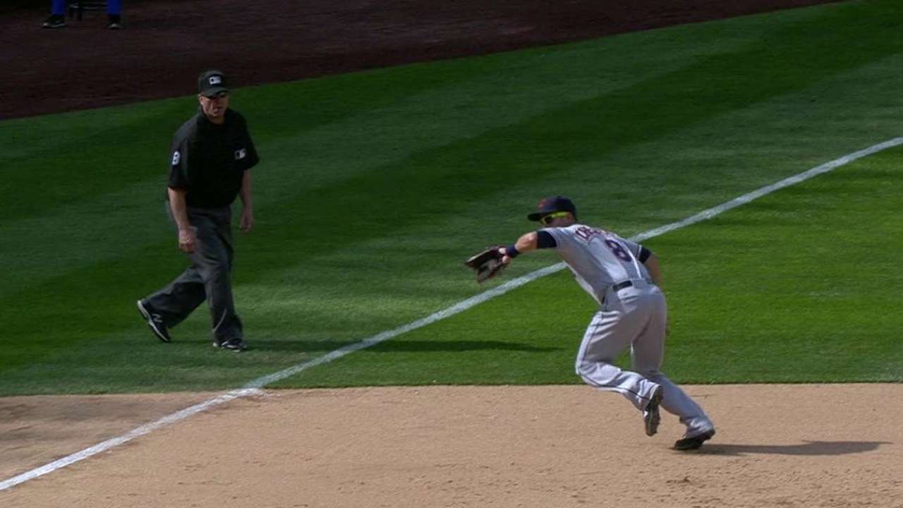 Chisenhall's strong throw