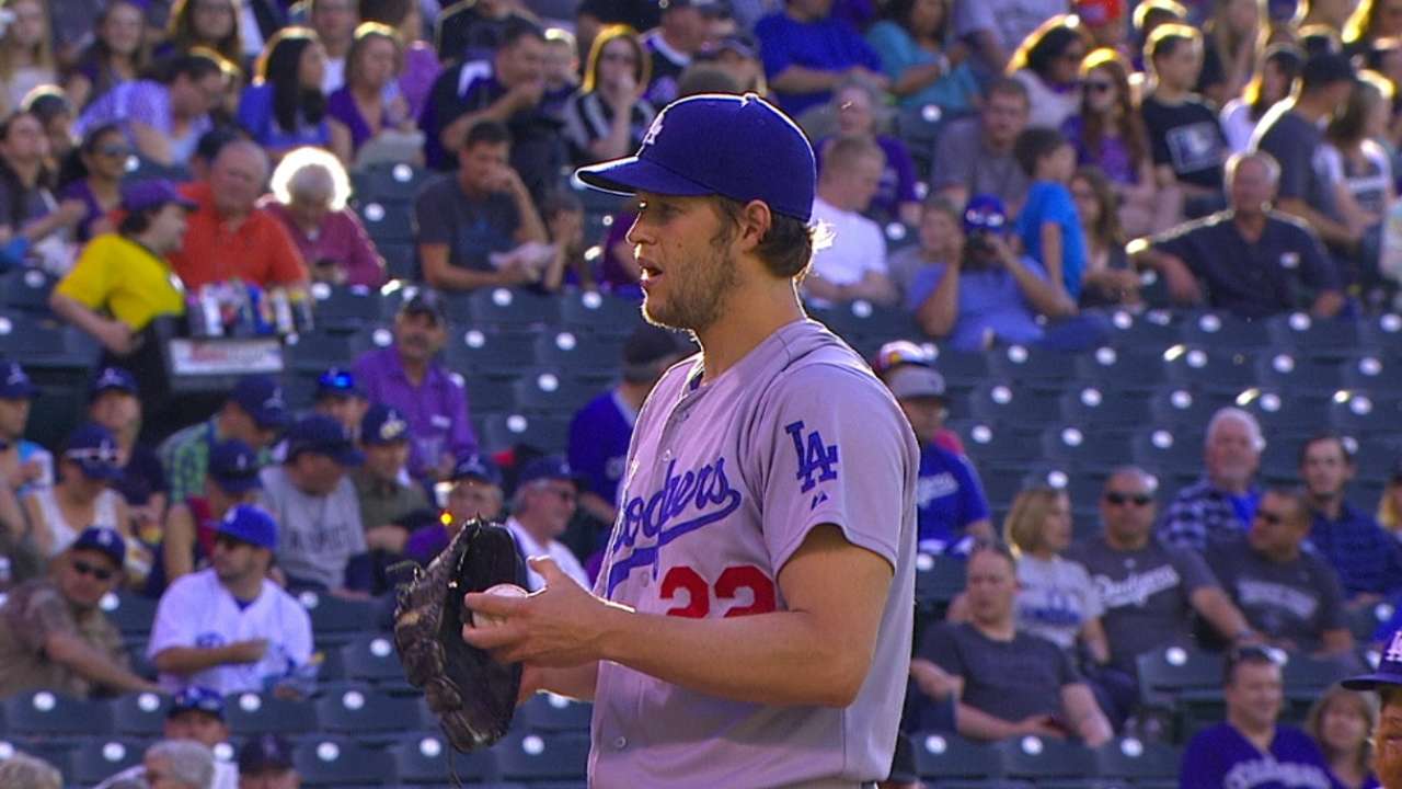Kershaw master of command at Coors Field