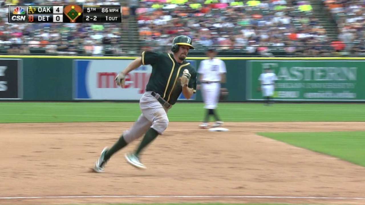 Two runs score on single, error