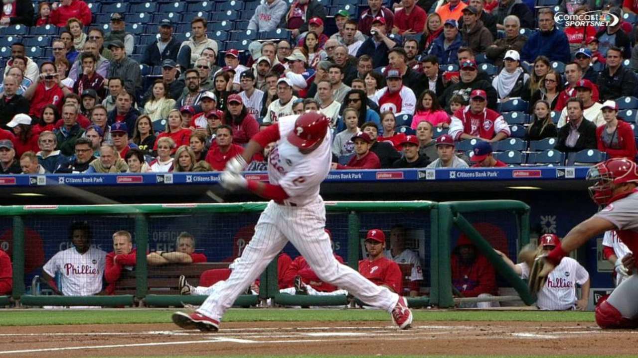 Revere's leadoff triple