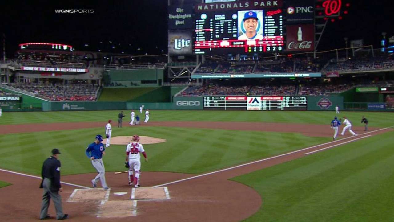 Bryant scores on grounder