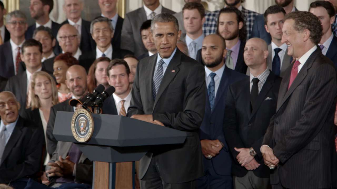 Giants enjoy their third visit to White House