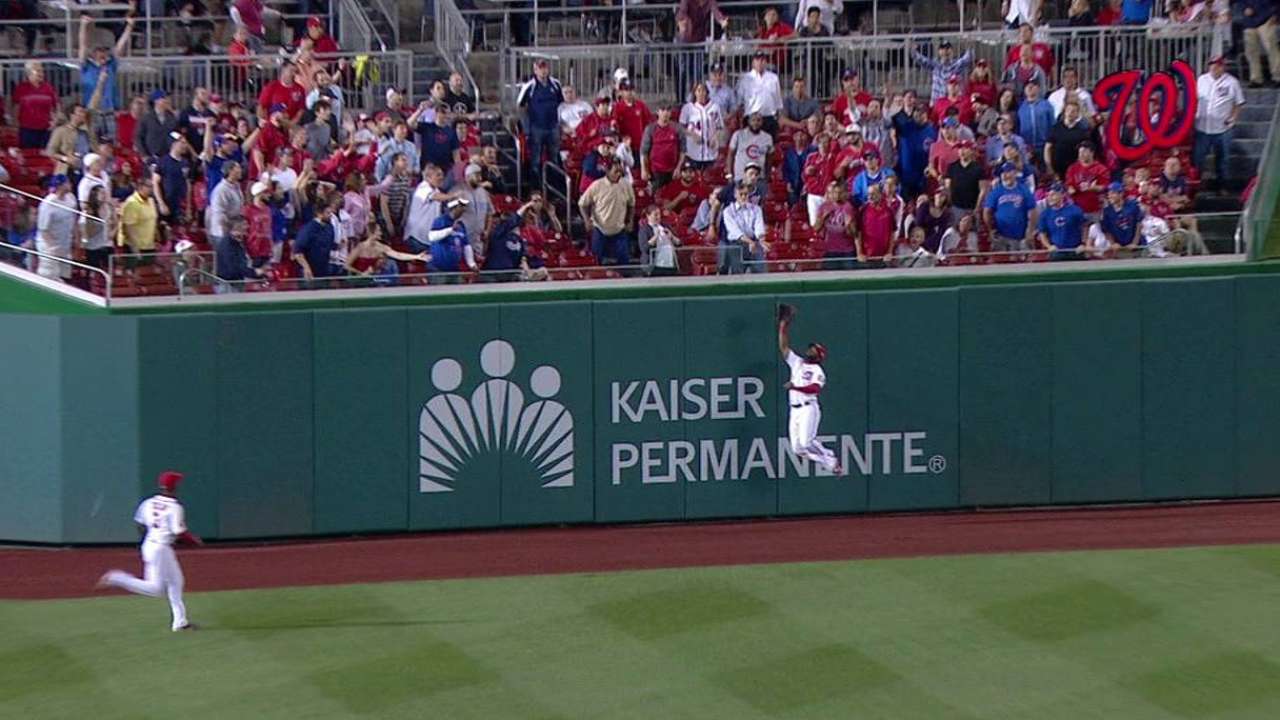 Span's marvelous leaping catch