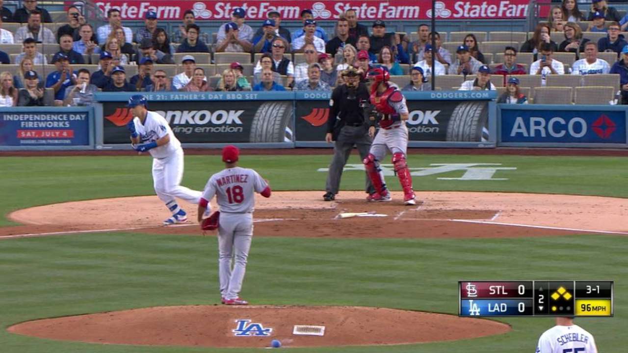 Pederson's bases-loaded walk