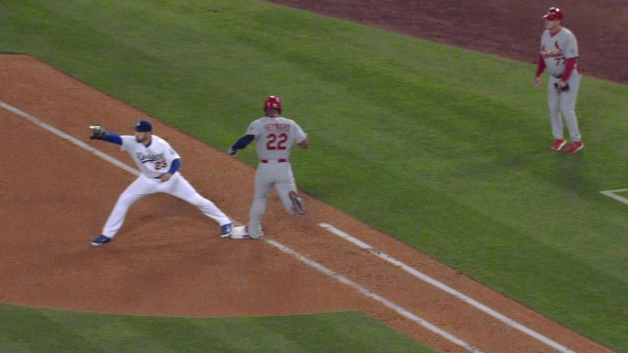 Heyward called safe, call stands