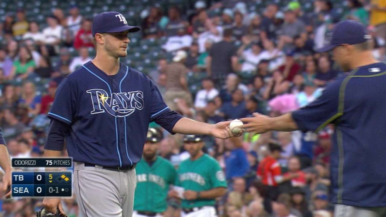 Odorizzi leaves the game
