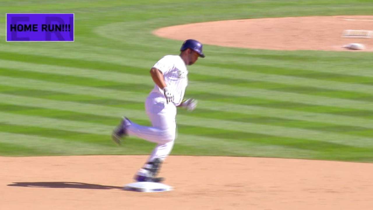 Rosario pega 2 HR y da triunfo a Rockies vs. Marlins