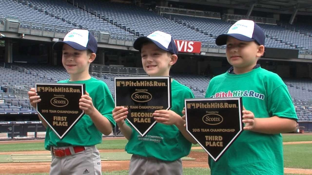 Yankee Stadium hosts Pitch, Hit & Run