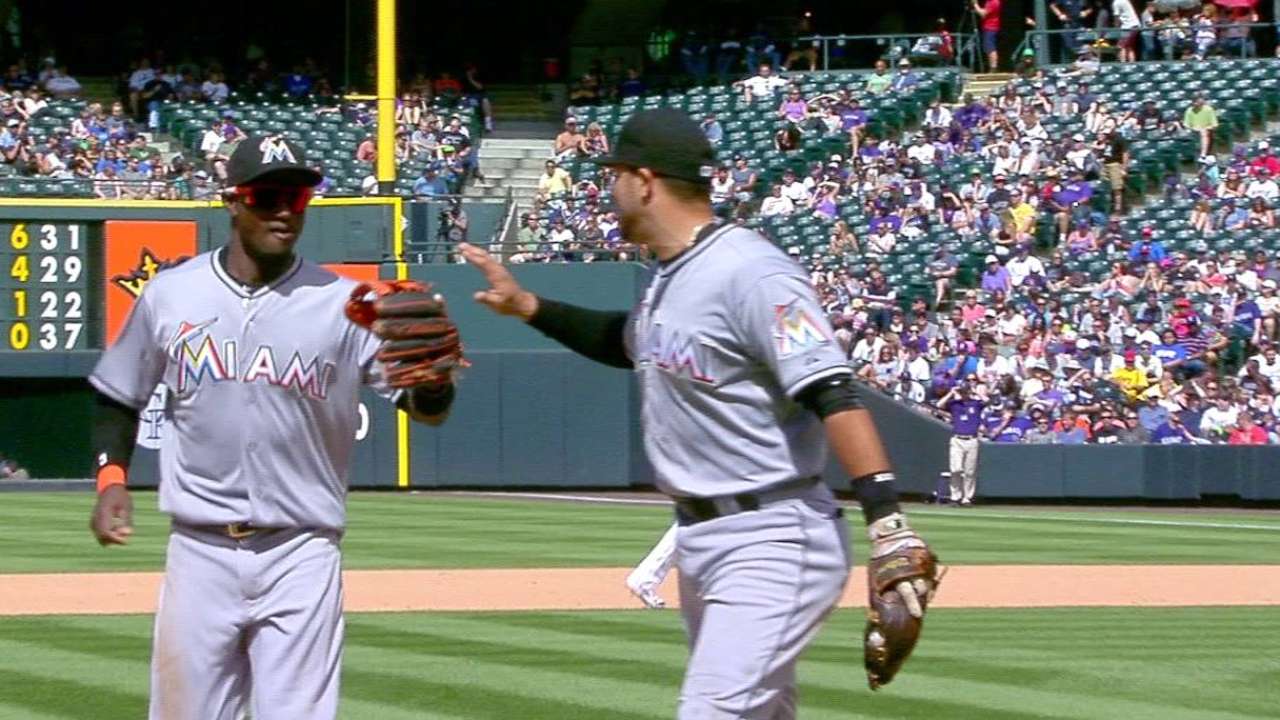 Urena starts nice double play