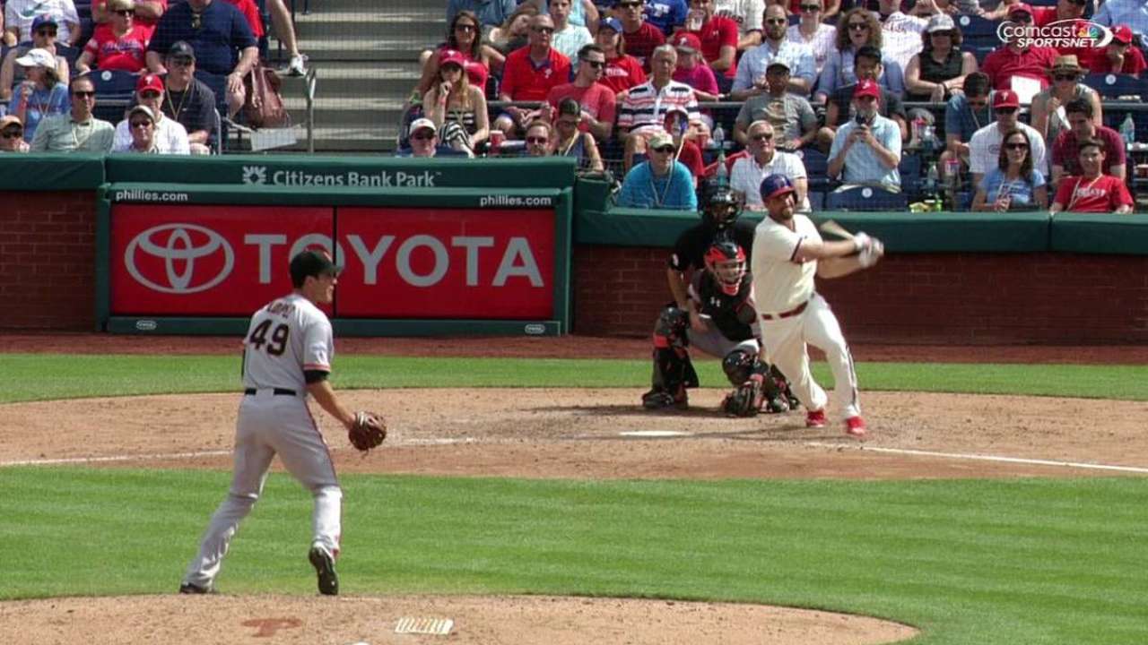 Phillies rally late to take series finale from Giants