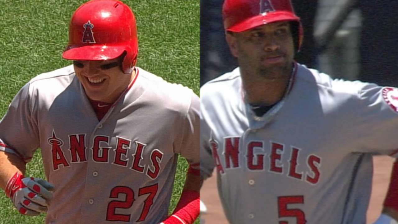 Trout, Pujols hold steady in All-Star voting