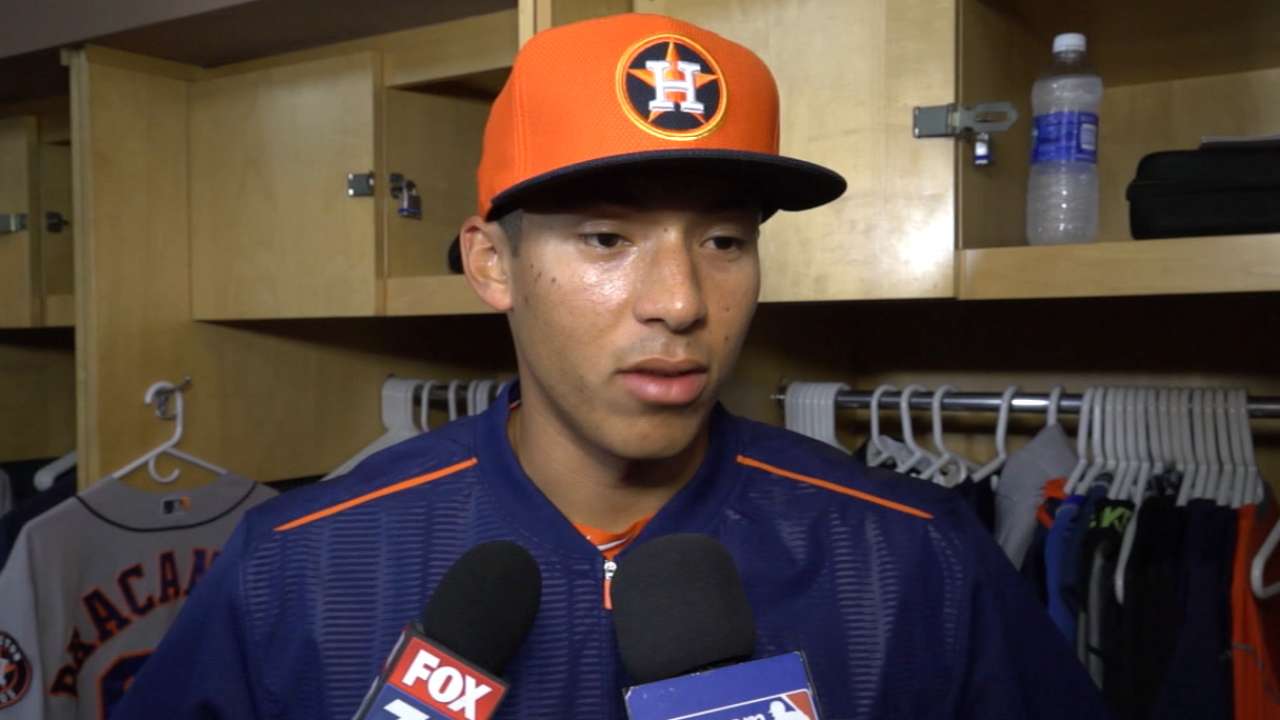 Carlos Correa hizo su debut en G.L. con los Astros
