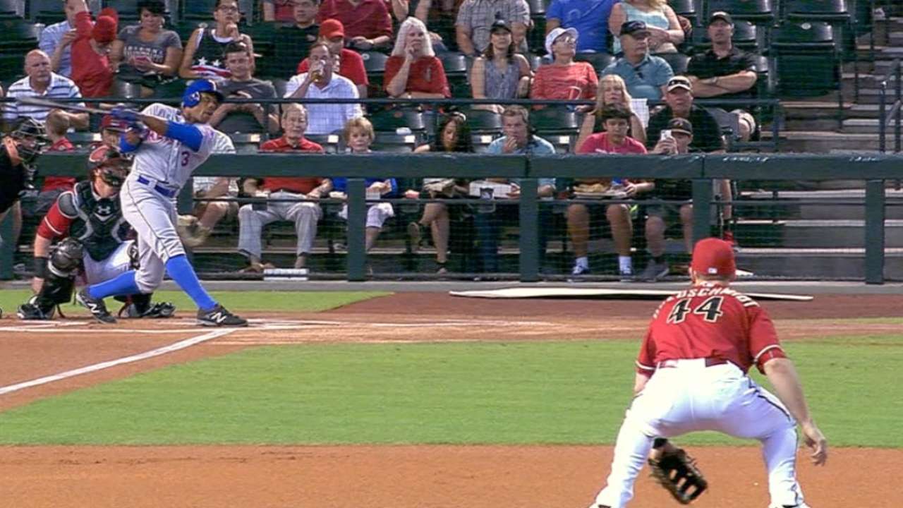 Grandy backs deGrom's dandy to gain split