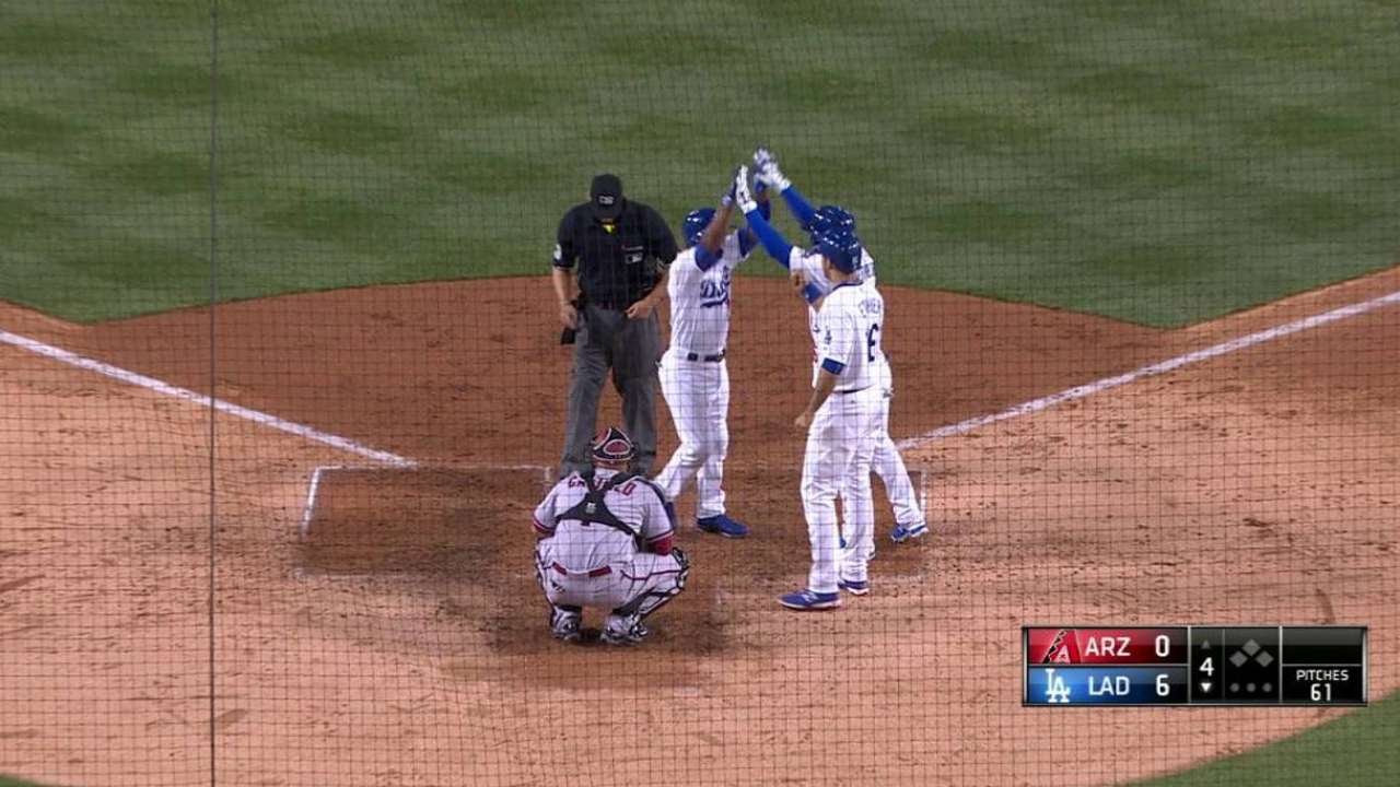 Rollins, Ethier power Dodgers past D-backs