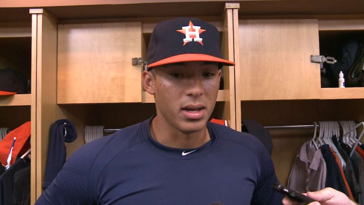 Correa on MLB debut
