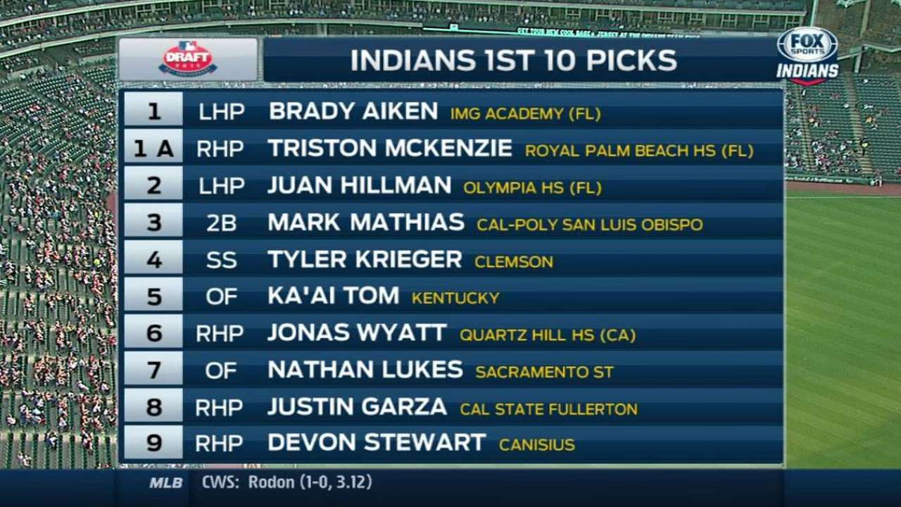 Tribe broadcast on draft picks
