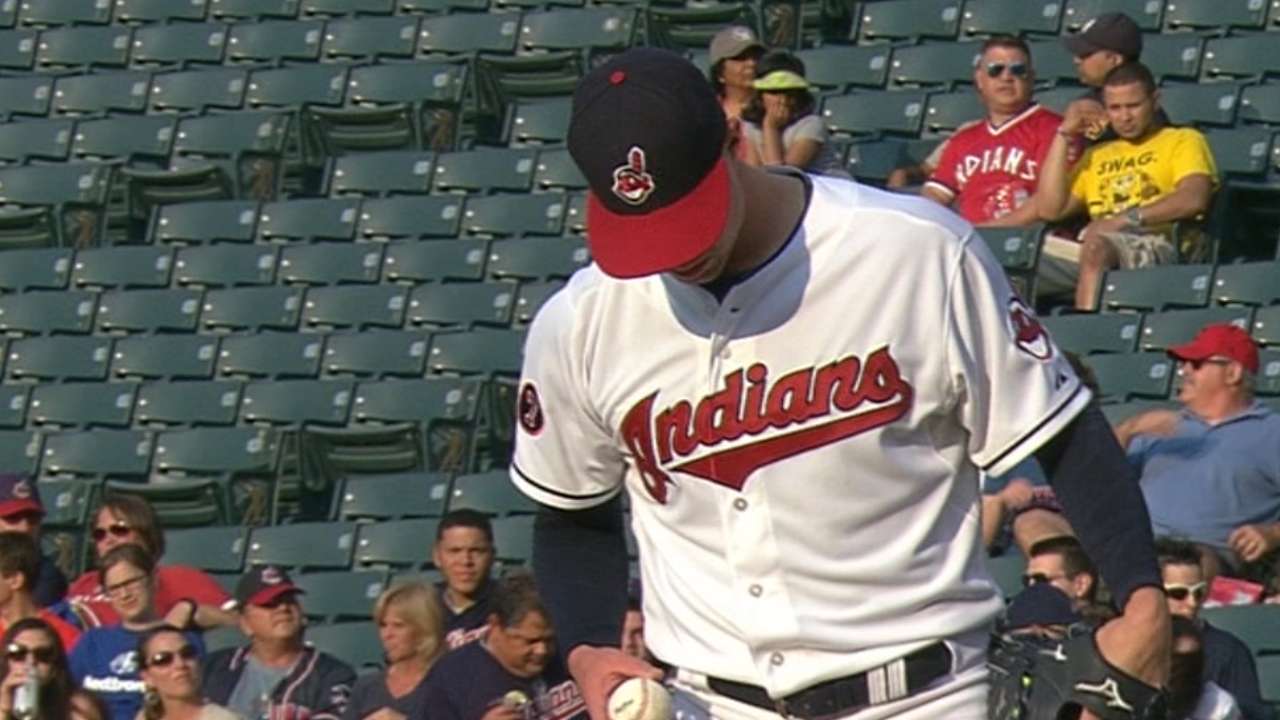Kluber goes seven strong innings
