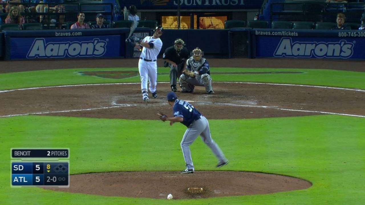 Terdoslavich fue el verdugo de Padres en Atlanta