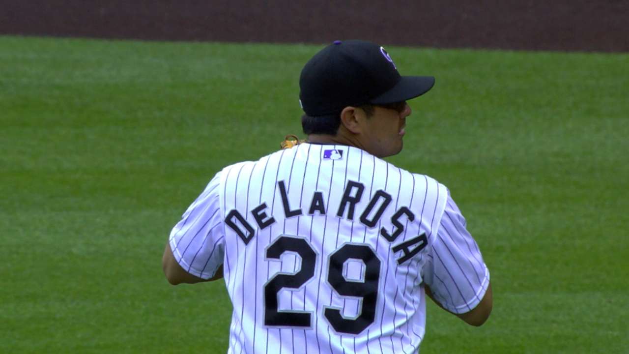 De La Rosa's eight strikeouts