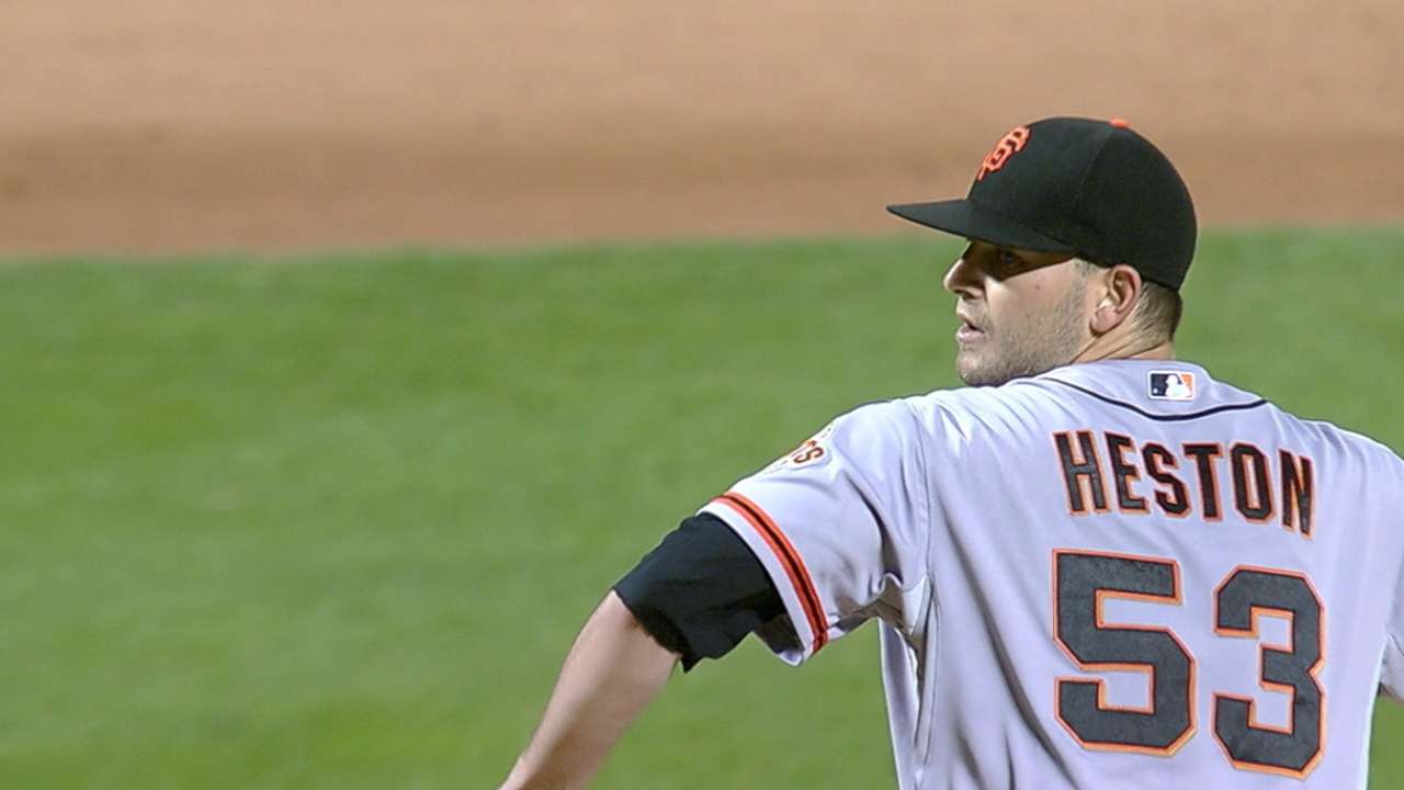 Heston throws 2015's first no-no