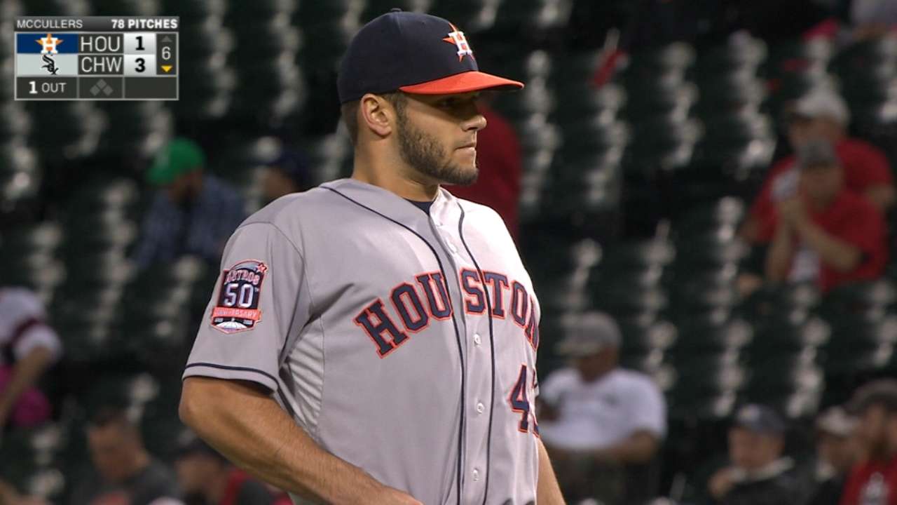 McCullers fans seven over seven