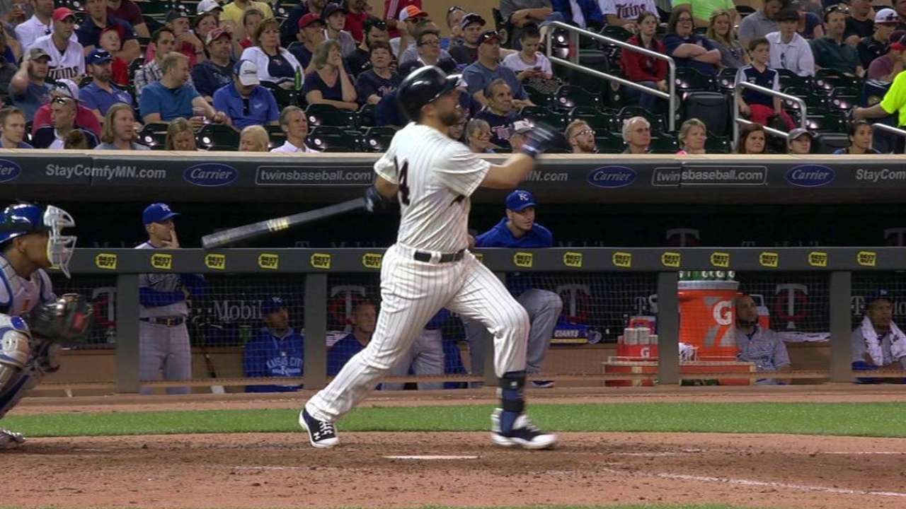 Plouffe's solo homer