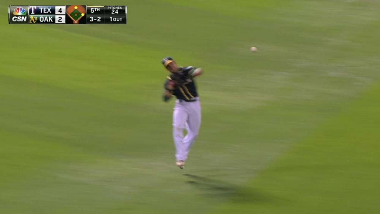 Fuld turns two on fly ball