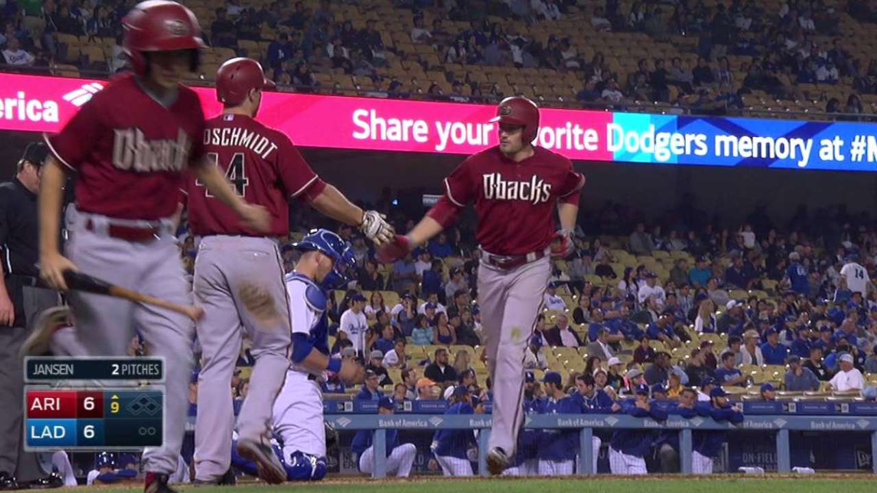 D-backs fueron barridos por los Dodgers en L.A.