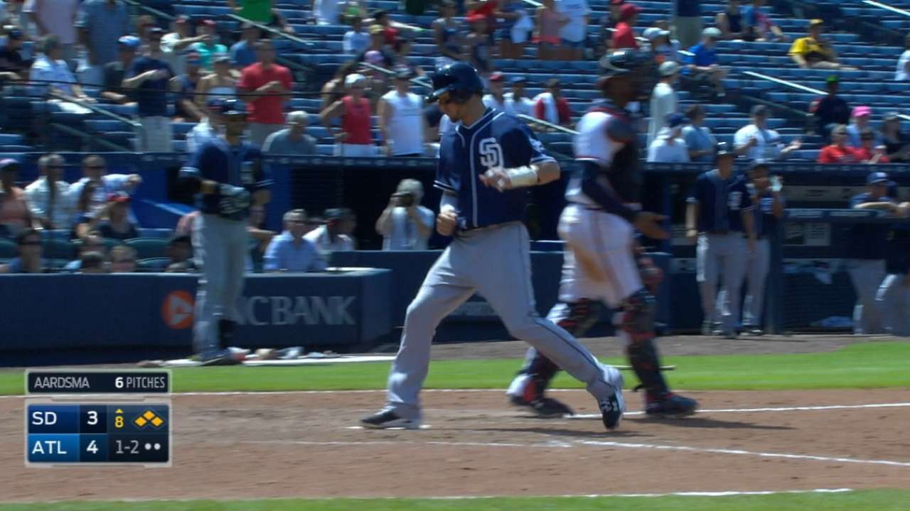 Padres tie game in odd 8th