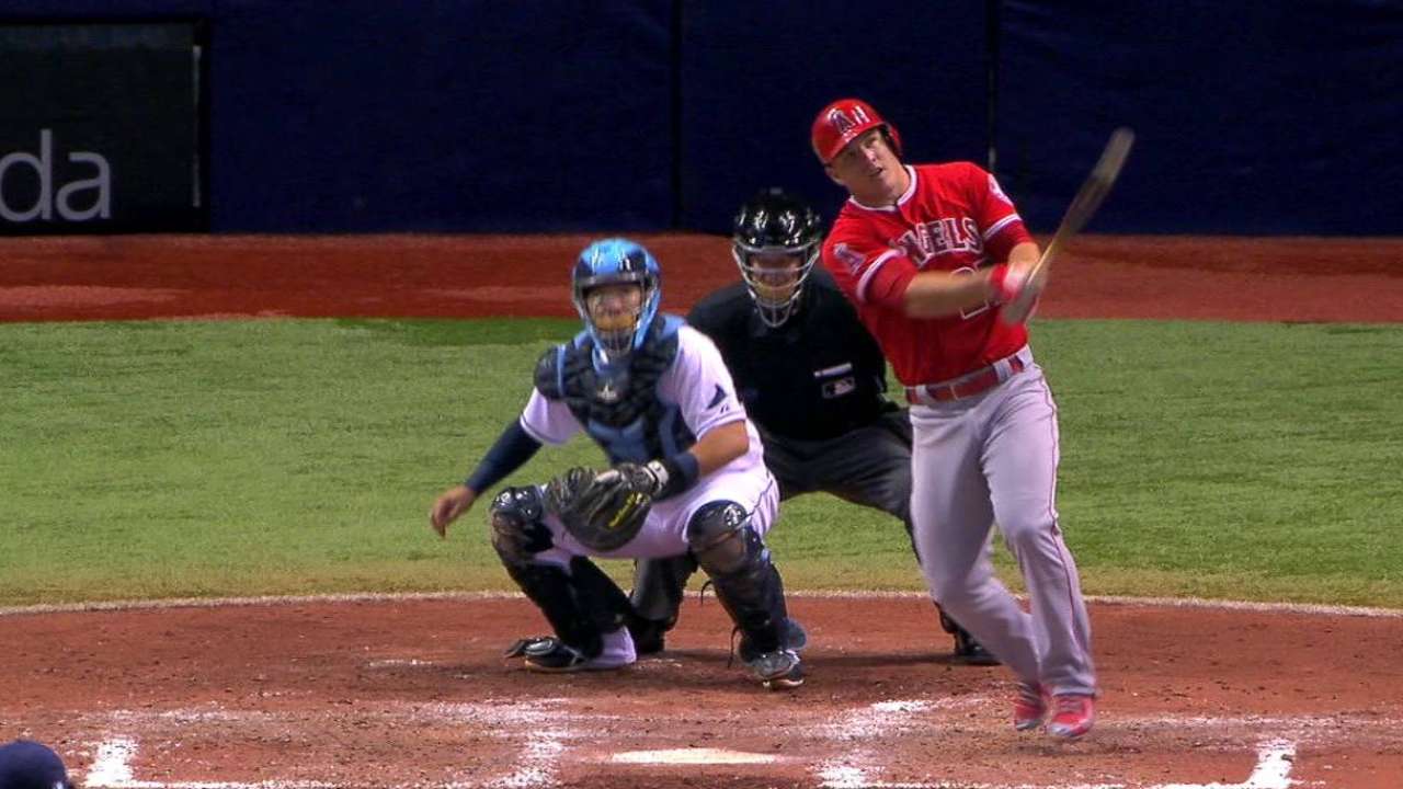 Trout's solo homer