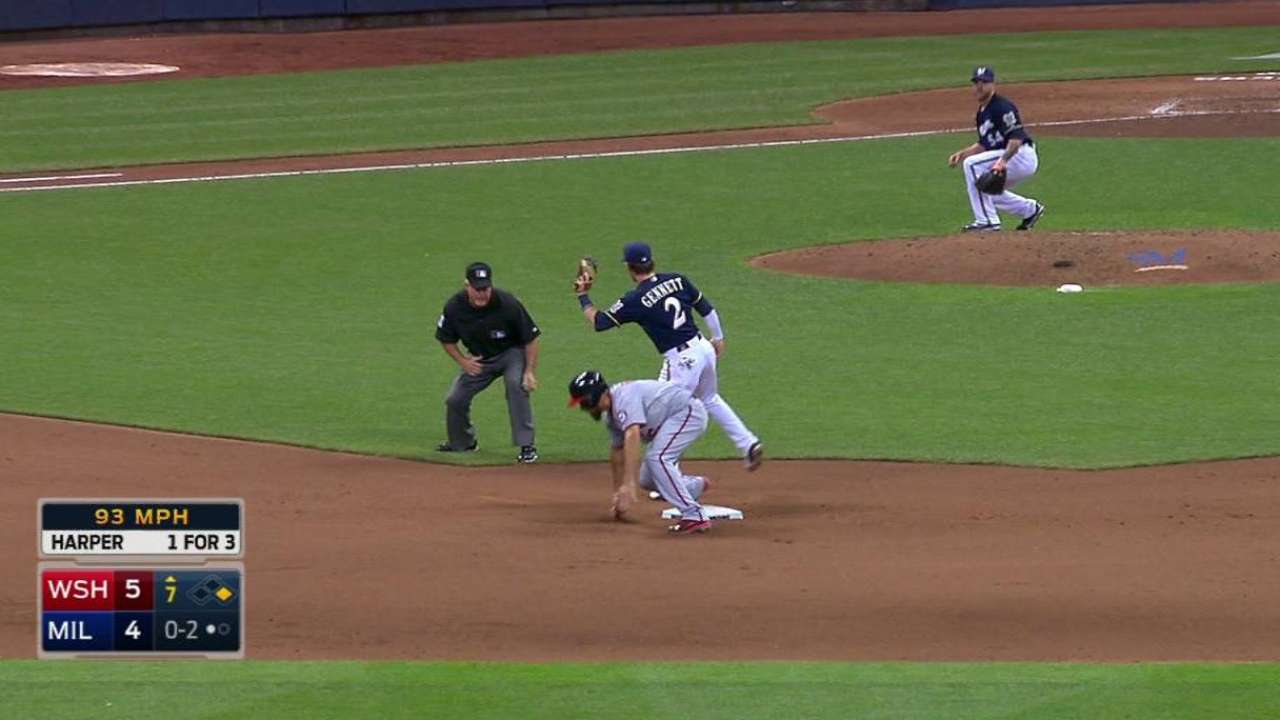 Blazek, Lucroy turn two