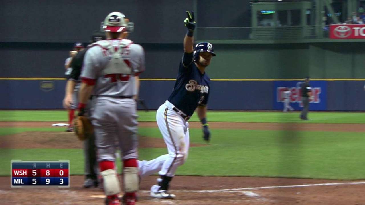 Parra's game-tying solo shot