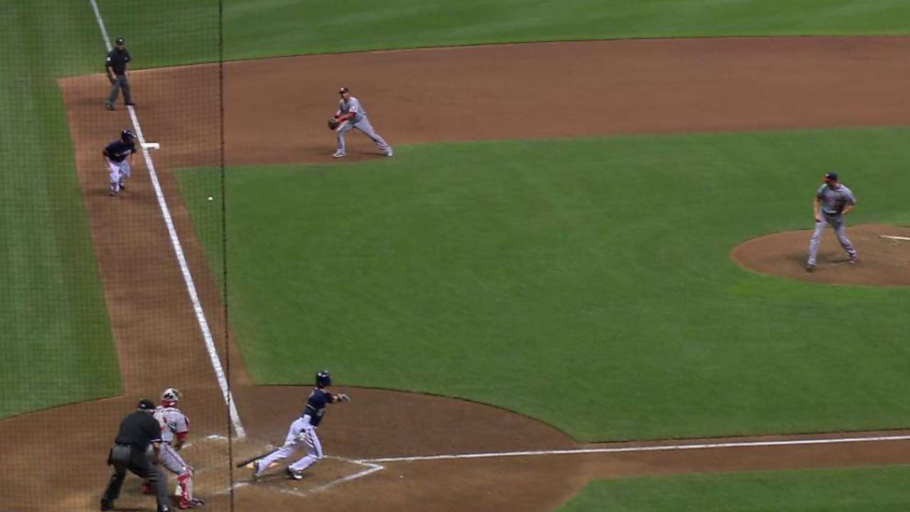 Brewers Scoot past Nationals