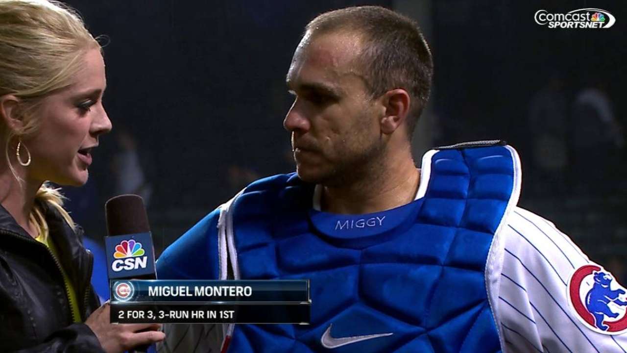 Montero taking aggressive approach at plate