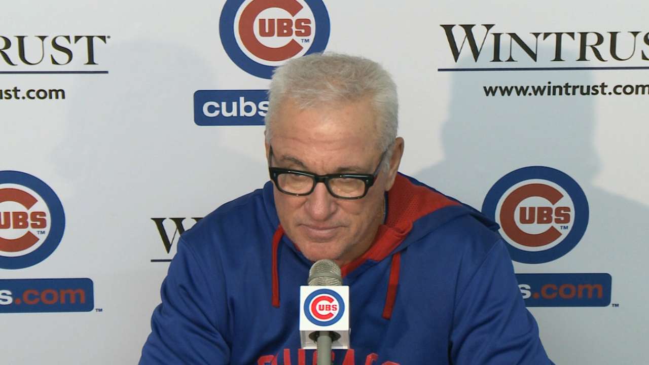 Maddon pushing buttons to harden Cubs