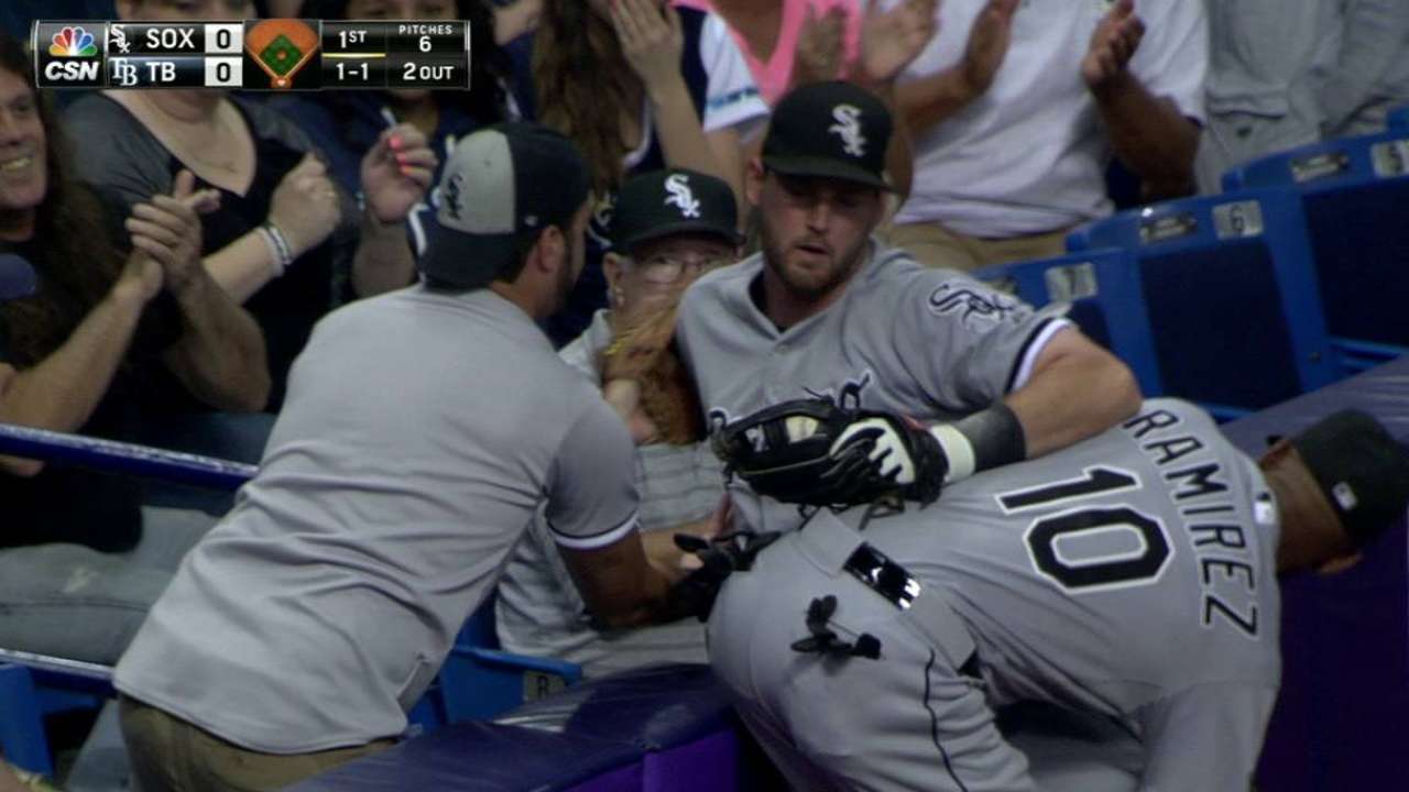 Gillaspie's foul catch