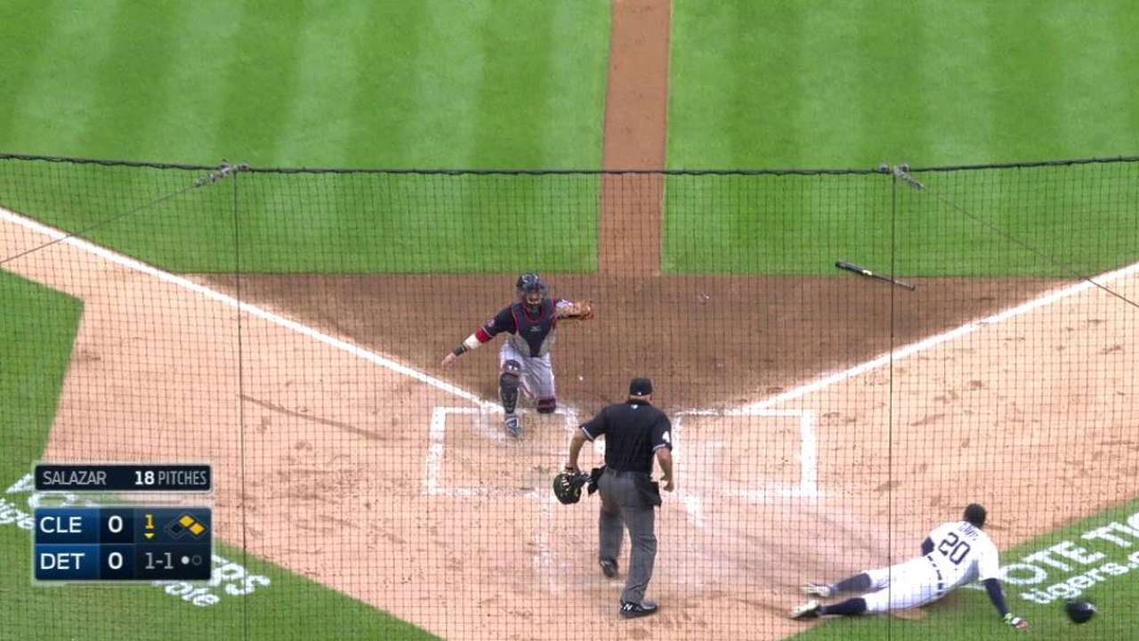 Indians turn double play