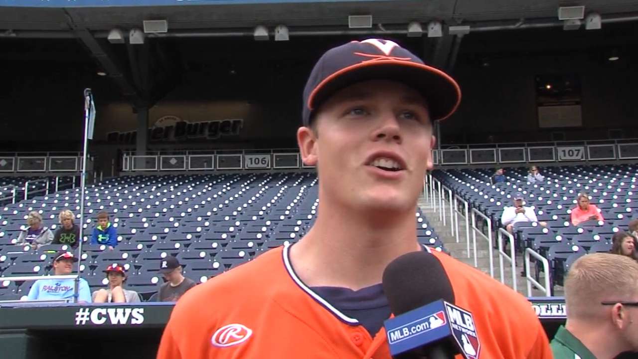 Arms define College World Series semifinalists