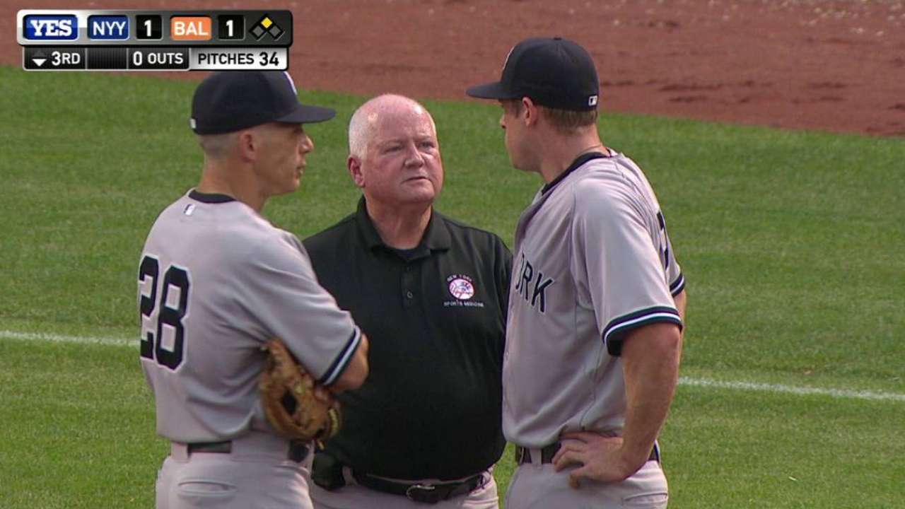 Headley's apparent injury