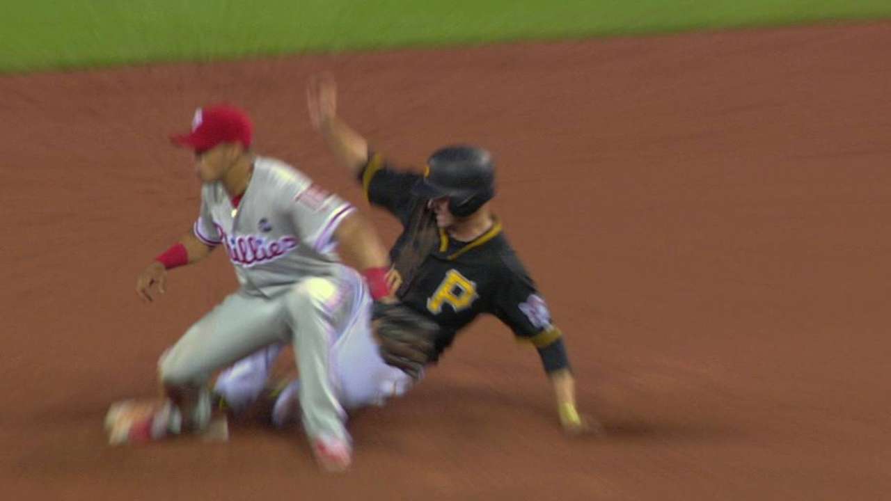 Mercer safe at second