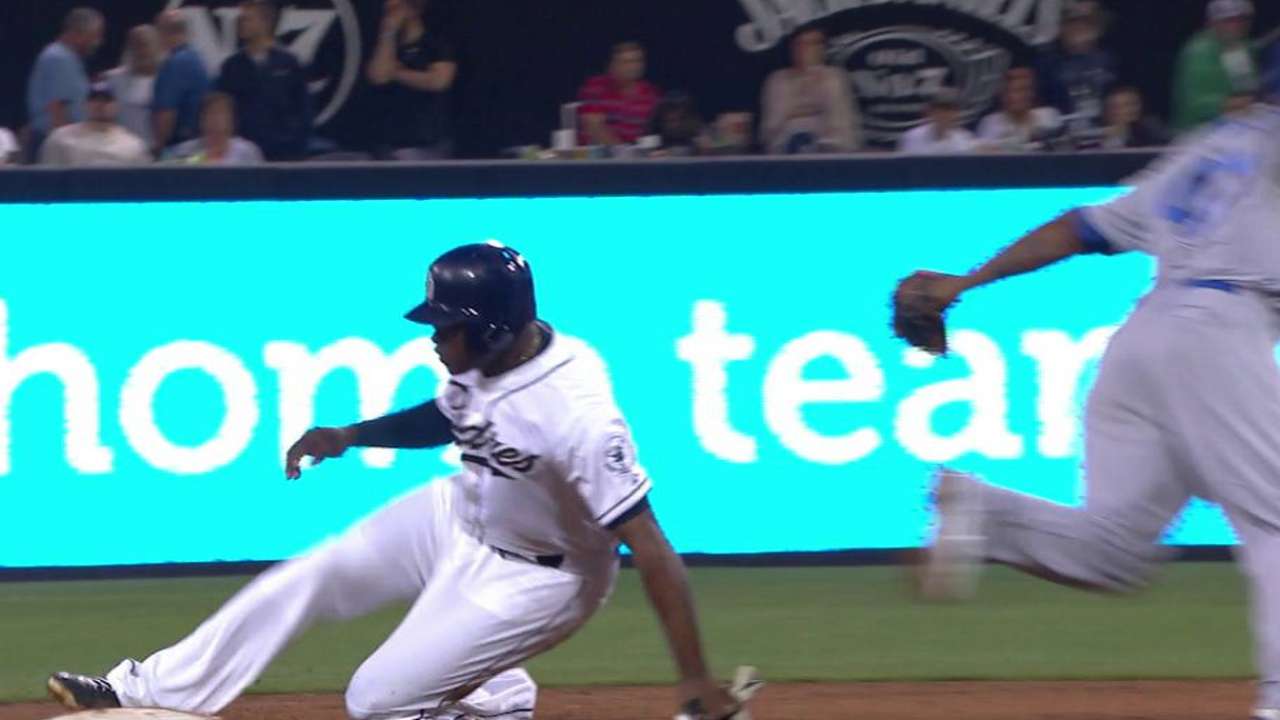 J. Upton steals second
