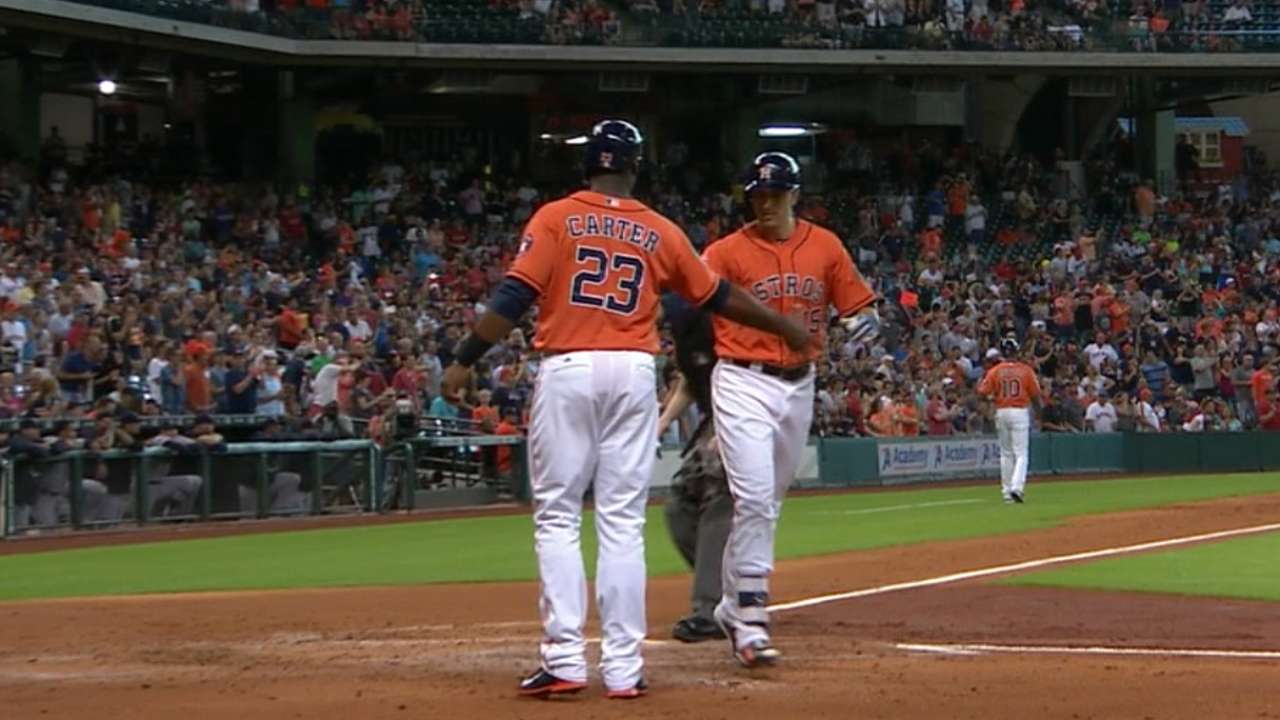 Astros provide overdue outburst in 8-run first