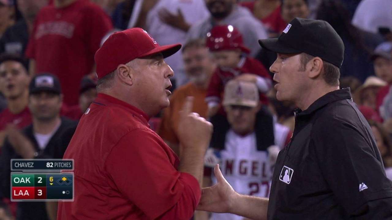 Scioscia gets tossed