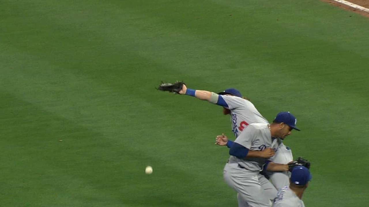 Myers reaches on an error