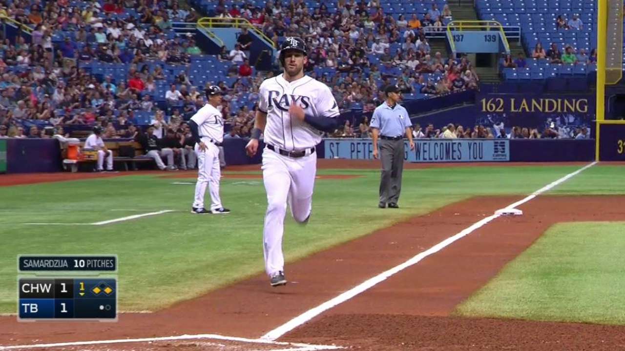 Longo drives in Kiermaier