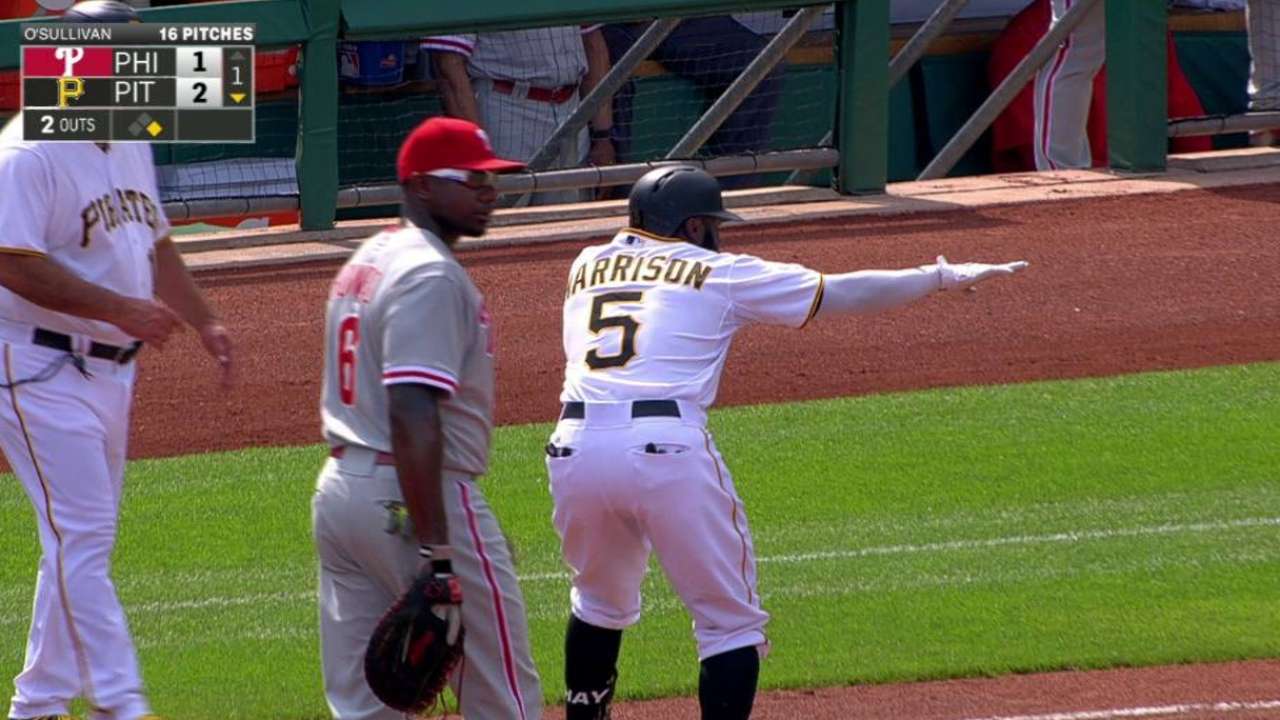 Harrison's RBI single