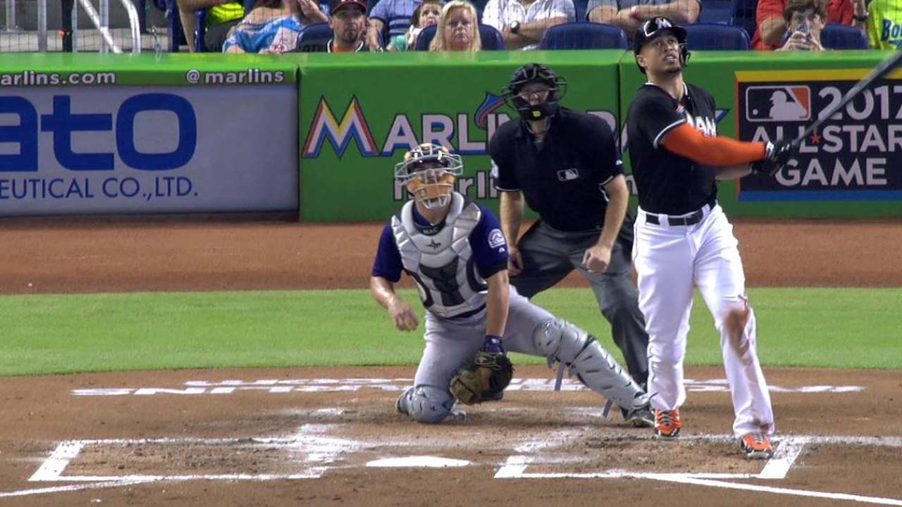Stanton's two-run double