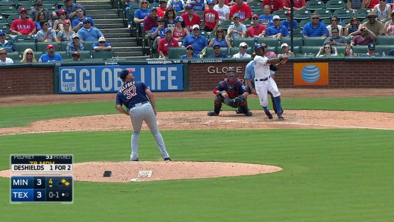 DeShields' RBI double