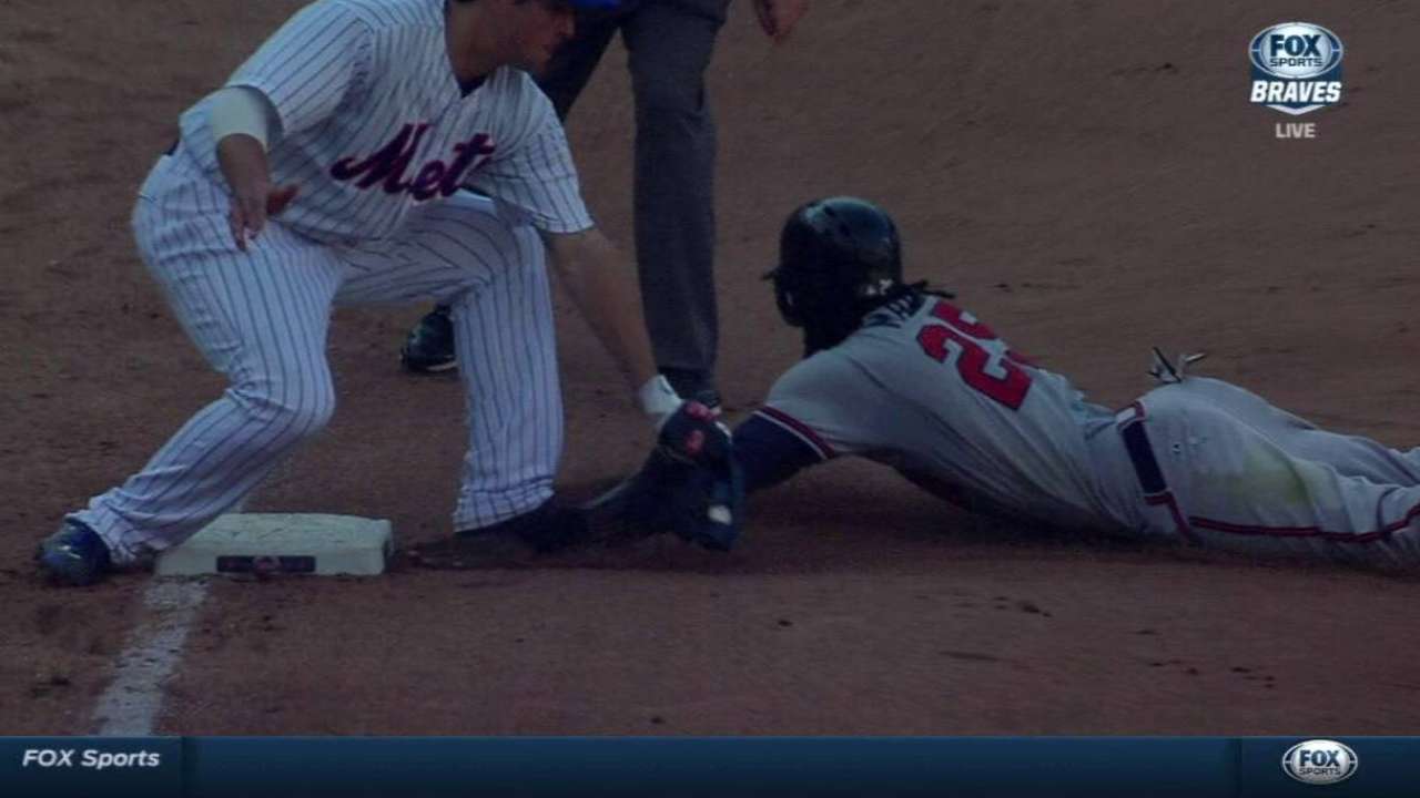 Maybin's stolen base stands